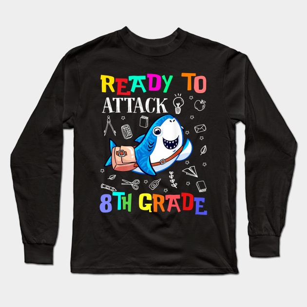 Ready To Attack 8th Grade Youth Long Sleeve T-Shirt by Camryndougherty